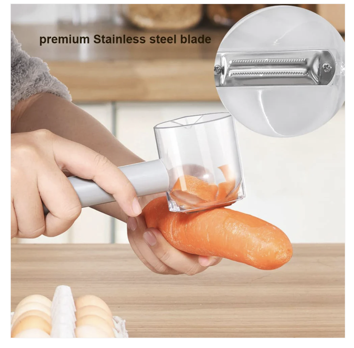 Miniatura 3 de Pelador Con Cesta Para Cocina